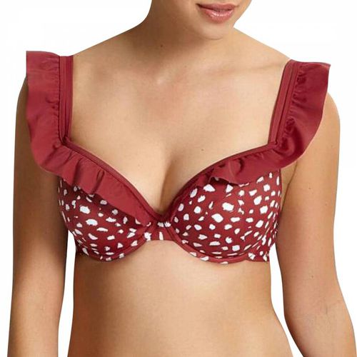 Brick Red Mila Padded Plunge Top - Panache - Modalova