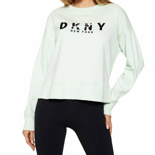 Neo Mint Graphic Script Logo Sweatshirt - DKNY - Modalova