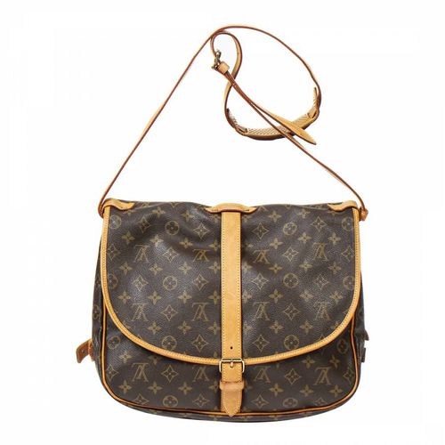 Brown Saumur Shoulder Bag 35 - Vintage Louis Vuitton - Modalova