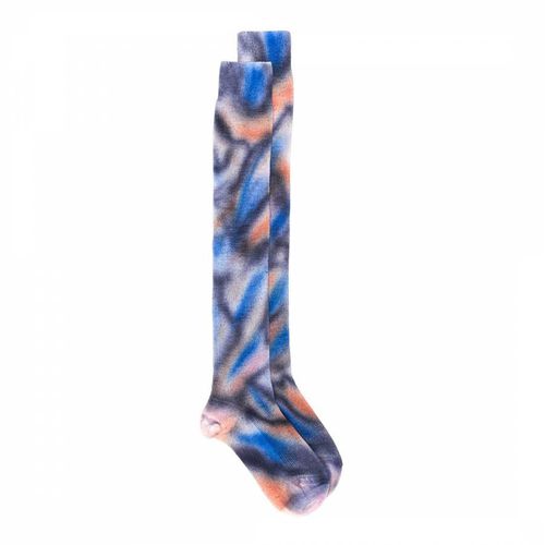 Blue Tie Dye Long Wool Socks - Missoni - Modalova