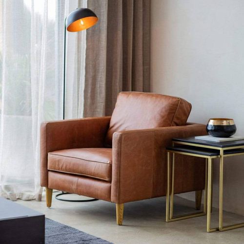 Oxford Leather Armchair Vintage - Gallery Living - Modalova