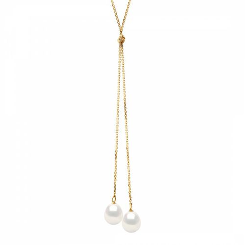 Gold Freshwater Pearl You & Me Necklace - Atelier Pearls - Modalova