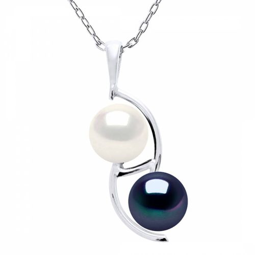Black Freshwater Pearl Duo Necklace - Atelier Pearls - Modalova