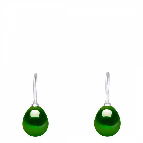 Malachite Freshwater Pear Pearl Earrings - Atelier Pearls - Modalova