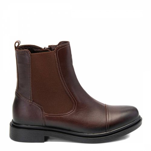 Brown Leather Chelsea Boots - Belwest - Modalova