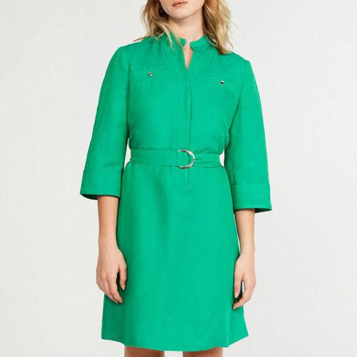 Green Belted Woven Dress - Claudie Pierlot - Modalova