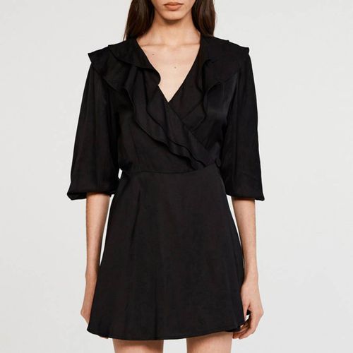 Black Rire Ruffle Mini Dress - Claudie Pierlot - Modalova