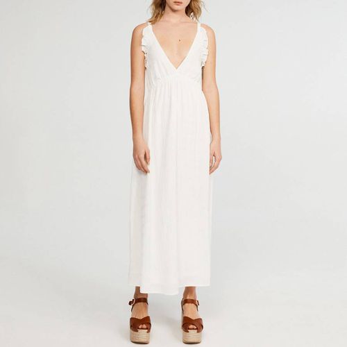 Ecru Ruchette Midi Dress - Claudie Pierlot - Modalova