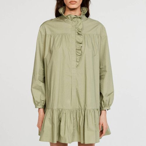 Khaki Raine Cotton Mini Dress - Claudie Pierlot - Modalova