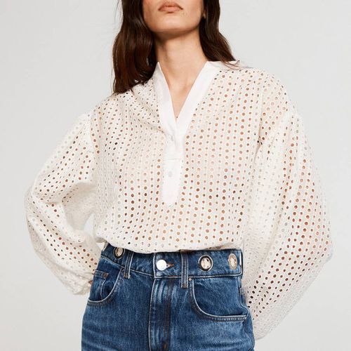 Ecru Barth Cotton Top - Claudie Pierlot - Modalova