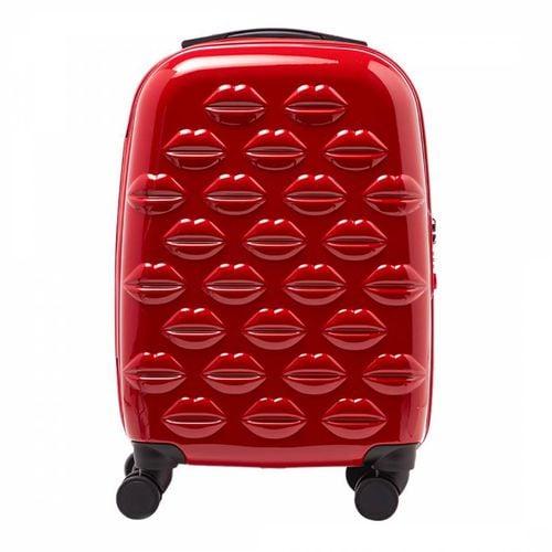 Red Lips Cabin Suitcase - Lulu Guinness - Modalova