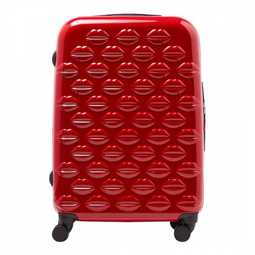 Red Lips Medium Suitcase - Lulu Guinness - Modalova