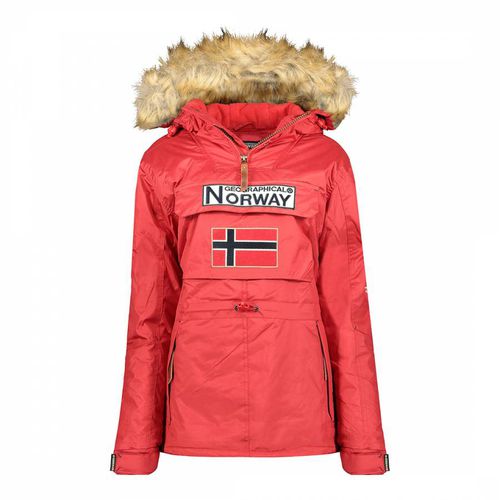 Red Waterproof Parka Jacket - Geographical Norway - Modalova