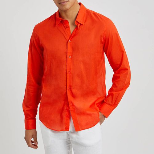 Orange Long Sleeve Cotton Shirt - Vilebrequin - Modalova