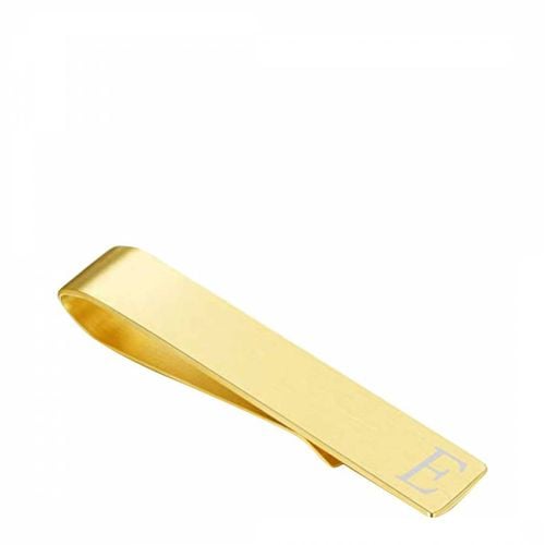 K Gold Initial E Tie Clip - Stephen Oliver - Modalova