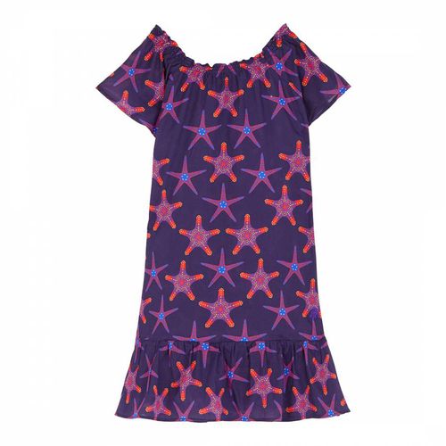 Girl's Blue Gizelle Starfish Dress - Vilebrequin - Modalova