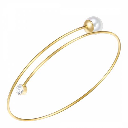 Yellow Gold Plated Pearl Bracelet - Nova Pearls Copenhagen - Modalova