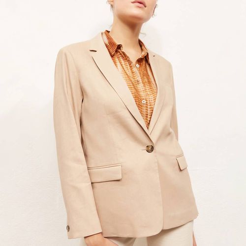 Sand Antonella Linen Blend Blazer - Gerard Darel - Modalova