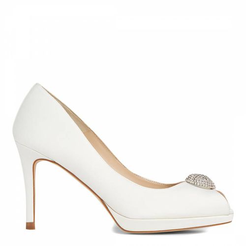 White Satin Onovia Pumps - L K Bennett - Modalova