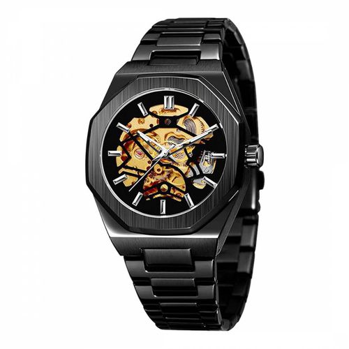 Plated Automatic Skeleton Watch - Stephen Oliver - Modalova