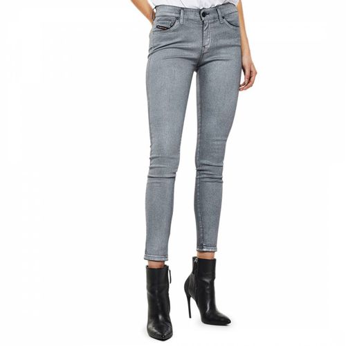 Grey Slandy Stretch Skinny Jeans - Diesel - Modalova