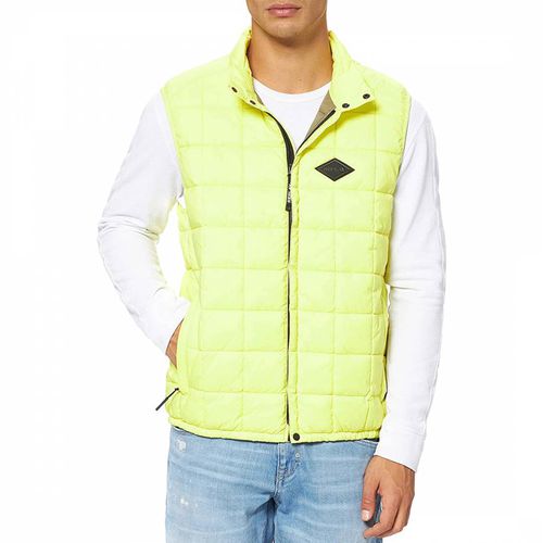 Yellow Quilted High Neck Gilet - Replay - Modalova