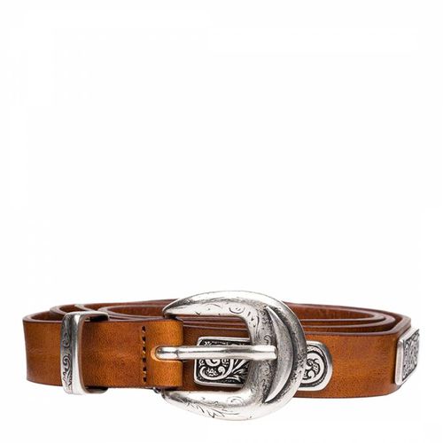 Brown Thin Leather Belt - Replay - Modalova