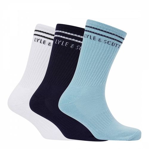 Blue Kendrick 3 Pack Socks - Lyle & Scott - Modalova