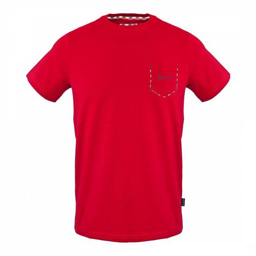 Red Pocket Logo Cotton T-Shirt - Aquascutum - Modalova