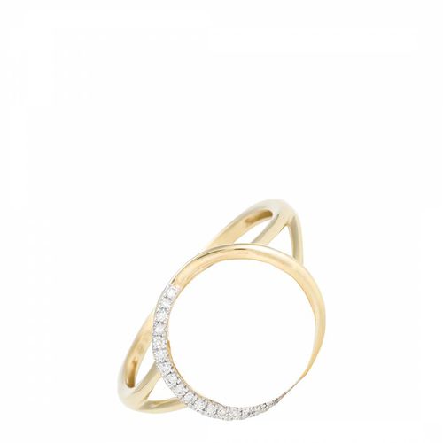 Gold Diamond Solitaire Ring - Diamantini - Modalova