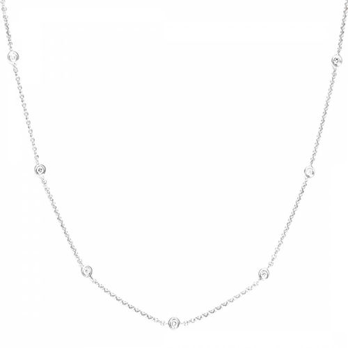 Diamond Circle Linked Necklace - Diamantini - Modalova