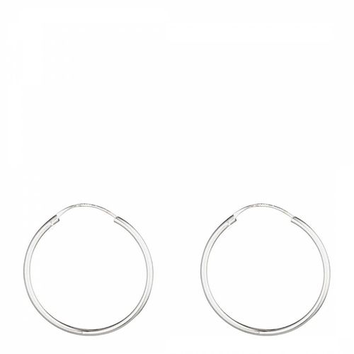 Silver Hoop Earrings - MUSE - Modalova