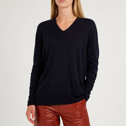 Dark Navy Cashmere Blend Jumper - Vince - Modalova