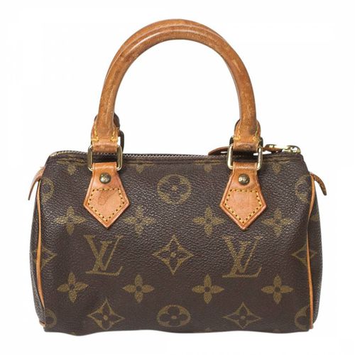 Vintage Brown Mini Speedy Handbag - Vintage Louis Vuitton - Modalova