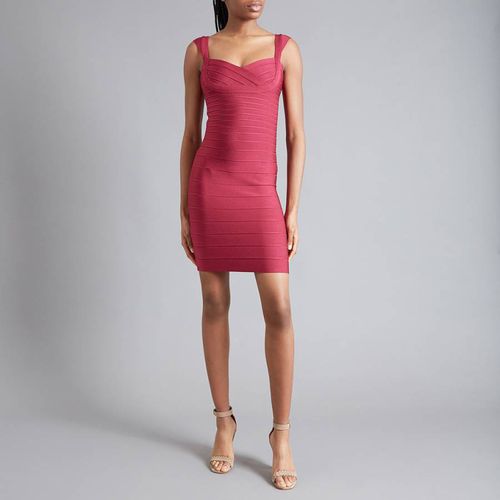 Raspberry Bandage Mini Dress - Herve Leger - Modalova