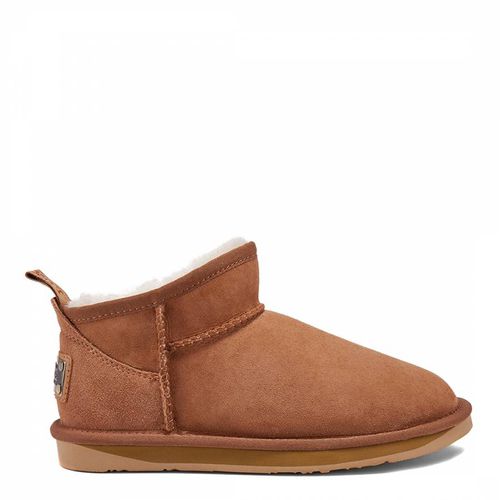 Chestnut Suede Ultra Short Cosy Boots - Australia Luxe Collective - Modalova