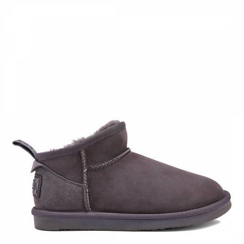 Grey Suede Ultra Short Cosy Boots - Australia Luxe Collective - Modalova