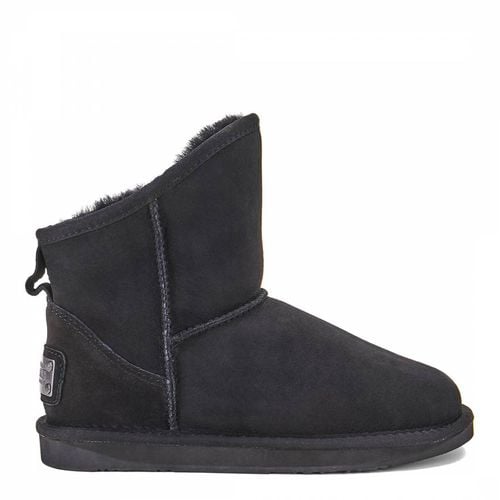 Black Suede Extra Short Cosy Boots - Australia Luxe Collective - Modalova