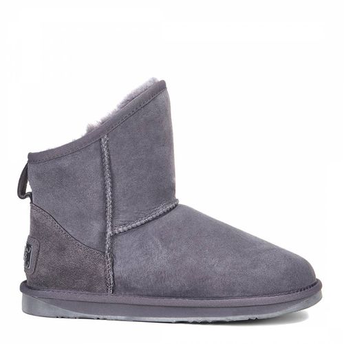 Grey Suede Extra Short Cosy Boots - Australia Luxe Collective - Modalova