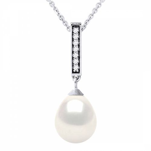 Natural Nacre Diamond Pendant Drop Pearl Necklace - Ateliers Saint Germain - Modalova