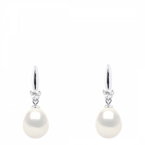 Natural Circle Hoop Drop Freshwater Pearl Earrings - Ateliers Saint Germain - Modalova