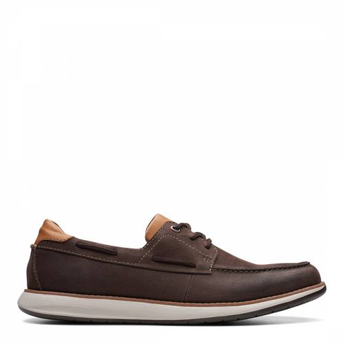 Brown Leather Un Pilot Boat Shoes - Clarks - Modalova