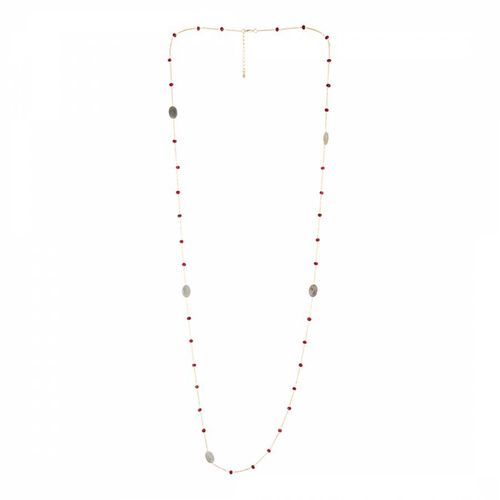 And Red Labradorite Jade Necklace - Rainbowstone - Modalova