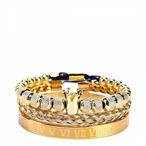 K Roman & Woven Bracelet Set - Stephen Oliver - Modalova