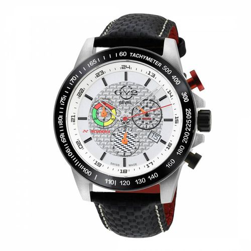 Men's GV2 Scuderia Leather Chronograph Date Watch 45mm - Gevril - Modalova