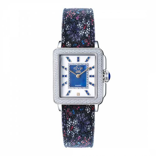 Women's GV2 Padova Blue Floral Leather Watch - Gevril - Modalova