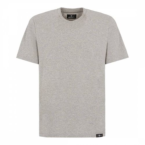 Grey Stretch Cotton T-Shirt - 7 For All Mankind - Modalova