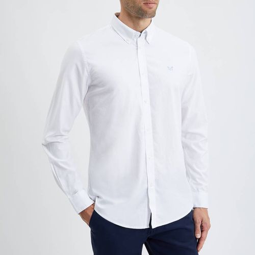 White Oxford Slim Fit Shirt - Crew Clothing - Modalova