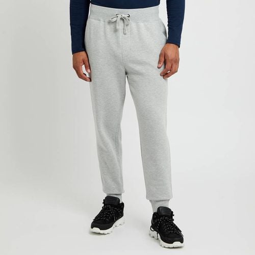 Grey Relaxed Cotton Fleece Joggers - Crew Clothing - Modalova