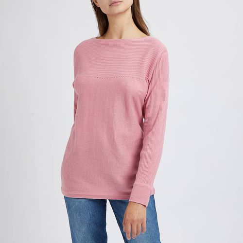 Pink Batwing Knitted Jumper - Crew Clothing - Modalova